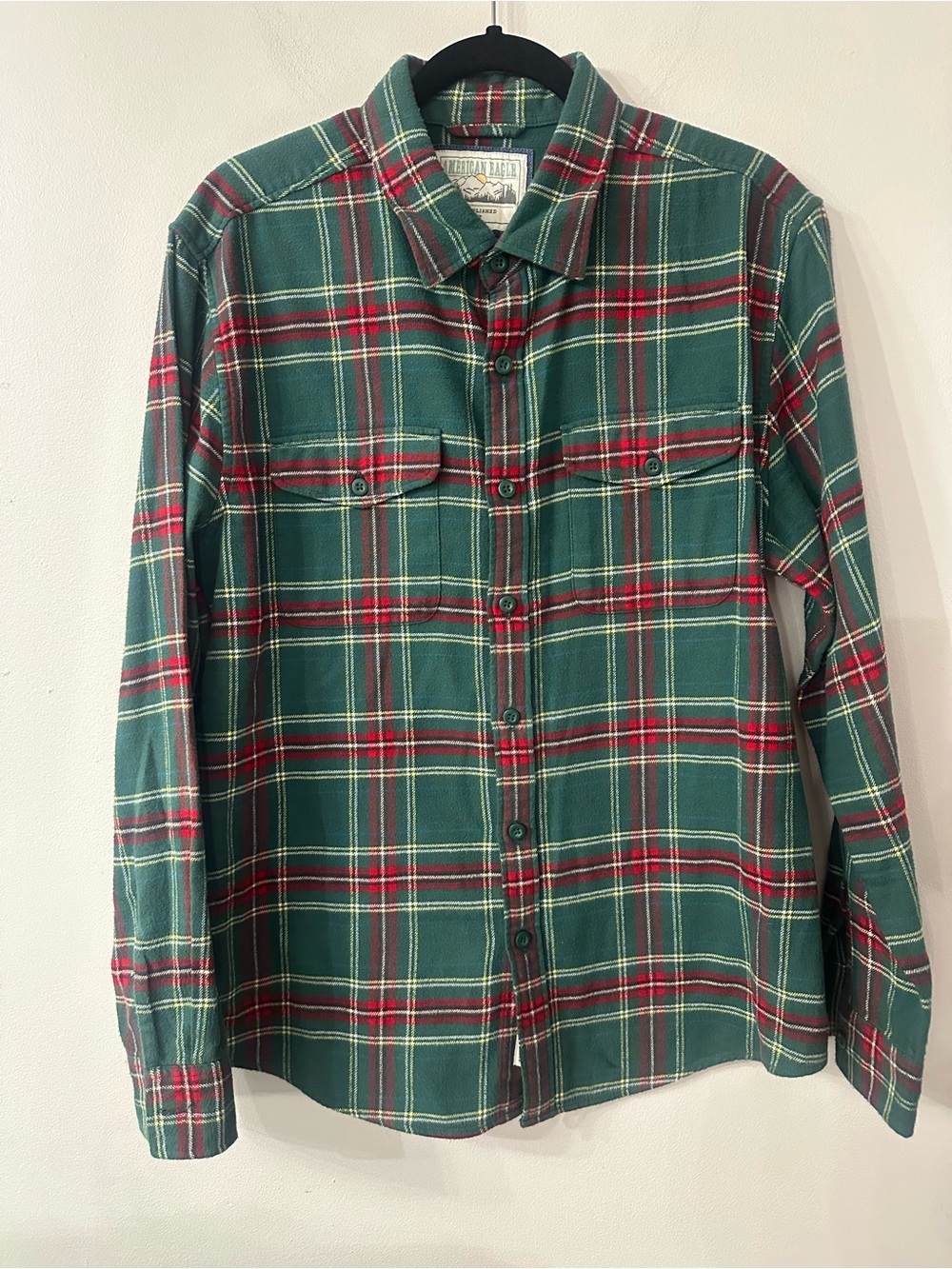 Classic Green Plaid Button-Down Shirt